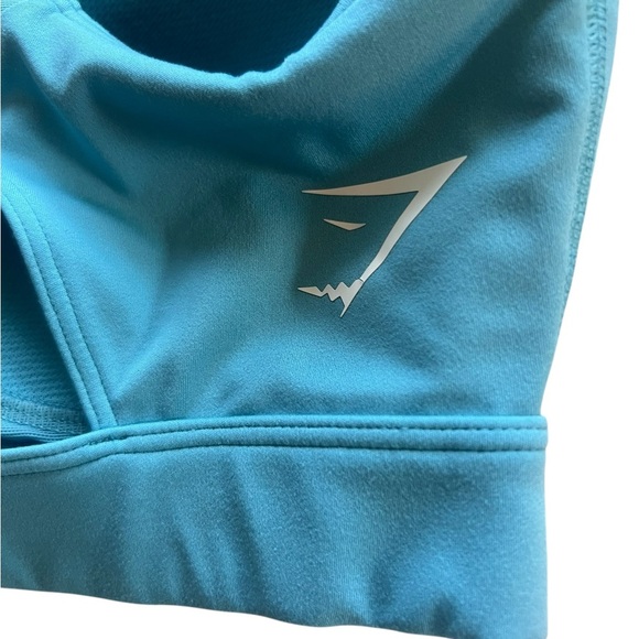 Turquoise Gym Shark Racerback Sports Bra - Size S - Great Condition! - Picture 5 of 7
